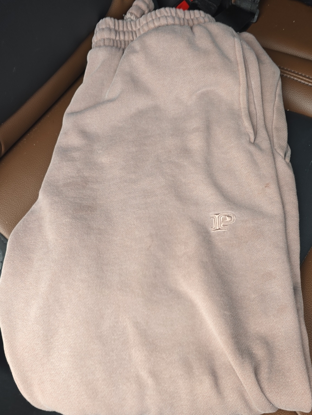 PINK Victoria's Secret Taupe Drawstring Joggers